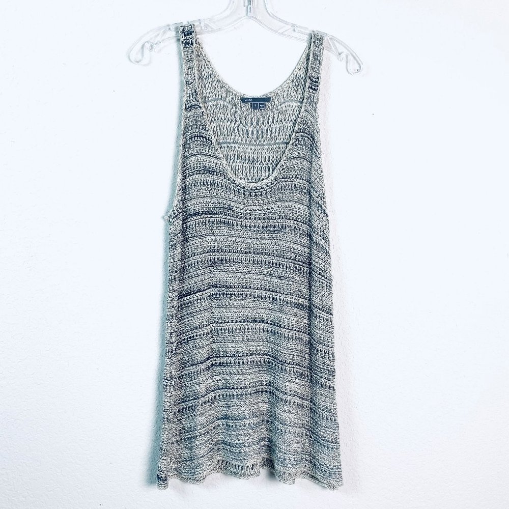 VINCE sleeveless pullover knitted tank top blouse